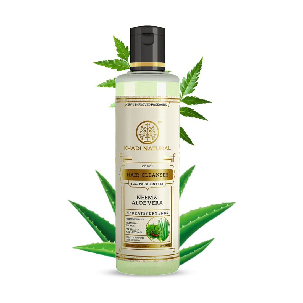 Khadi Natural Neem and Aloevera Herbal Shampoo